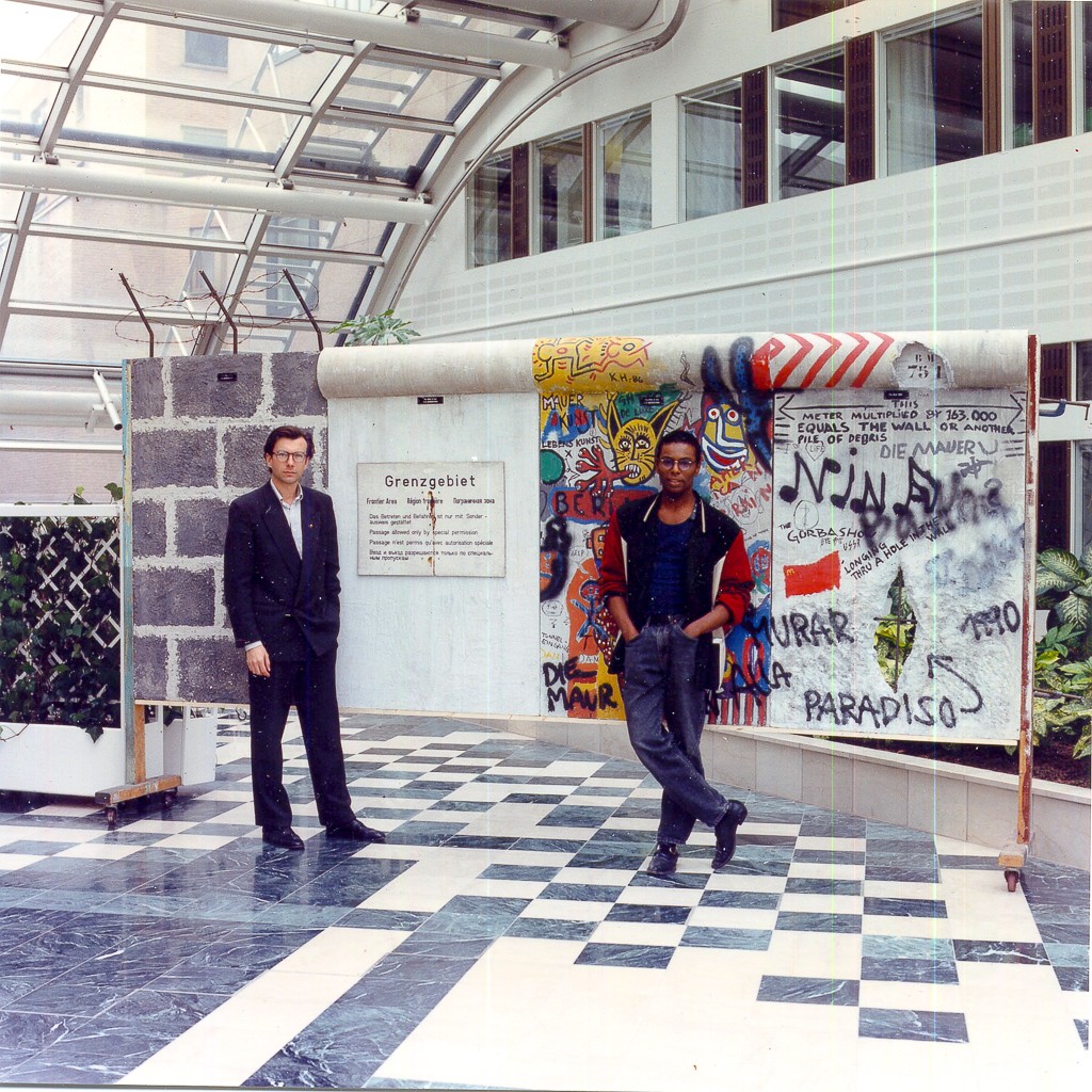 1990 Artist T.D. and B.Silveira at the World Trade Center Exhibit